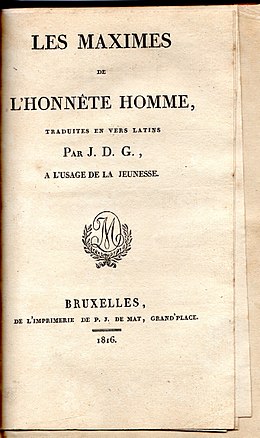 Deglimes Viri Boni Axiomata Bruxellis 1816.jpg
