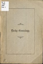 Thumbnail for File:Derby genealogy - a record of the descendants of John Darby of Marblehead, Mass., ten generations (IA derbygenealogyre00derb).pdf