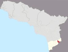 Location of Dikhazurga in Abkhazia. Dichazurga.svg