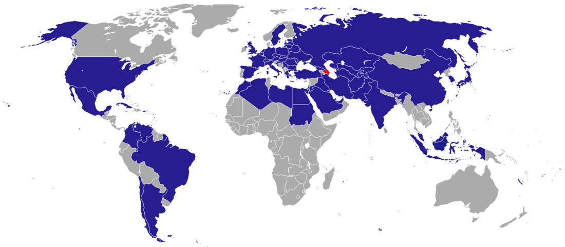 Liste der diplomatischen Vertretungen in Aserbaidschan