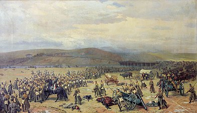 „Последний бой под левной 28 ноября 1877 года“, 1889, Военно-исторический музей артиллерии, инженерных войск и войск связи