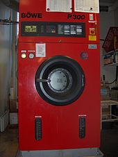 Series 3 dry cleaning machine with PLC control. Manufacturer: BOWE Textile Cleaning; Germany. Drycleanmachine.JPG