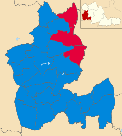 Map showing the results of the 2021 Dudley Metropolitan Borough Council election Dudley UK local election 2021 map.svg