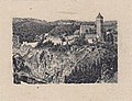 hrad Křivoklát, rytina (1925/26)