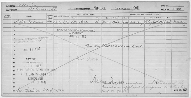 File:Enrollment for Cherokee Census Card D166 - NARA - 251914.jpg