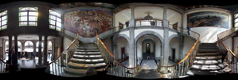 File:Escalier entrée château Chapultepec.jpg