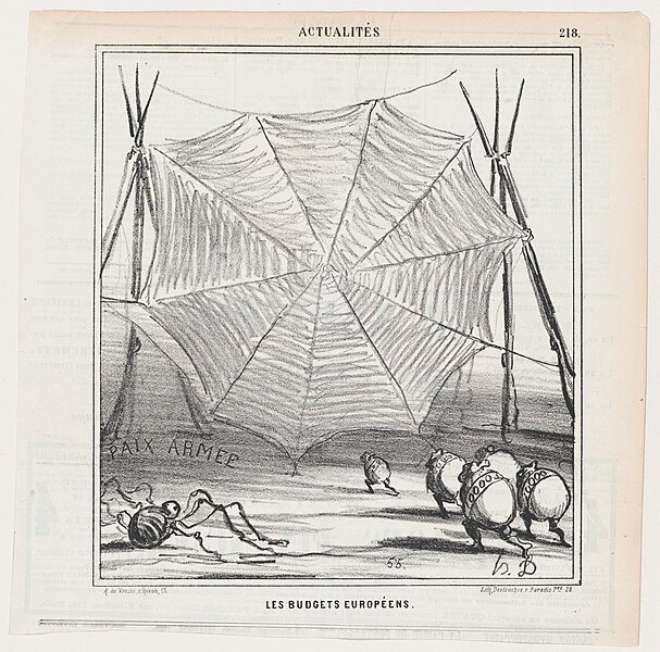 File:European budgets, from 'News of the day,' published in Le Charivari, October 9, 1868 MET DP877733.jpg