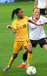 Felistas Muzongondi is a Zimbabwean association football player. She is a member of the Zimbabwe women's national football team and represented the country in their Olympic debut at the 2016 Summer Olympics.