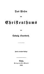 Vorschaubild für Das Wesen des Christentums (Feuerbach)