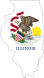 Flag map of Illinois.svg