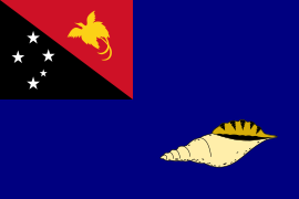 Bandera de la provincia de Nueva Bretaña del Oeste, Papúa Nueva Guinea
