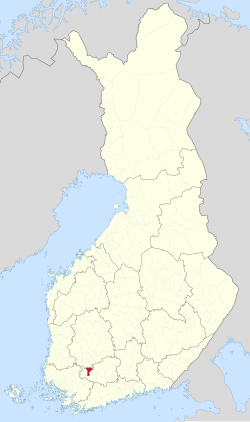 Standort von Forssa in Finnland