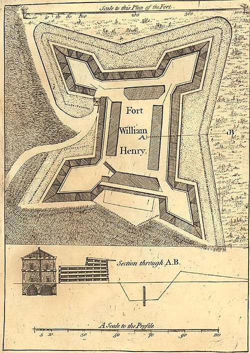 A plan of the fort, published in 1765