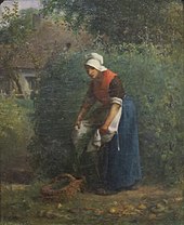 Zbieranie fasoli, Jean-François Millet, Dayton Art Institute.JPG