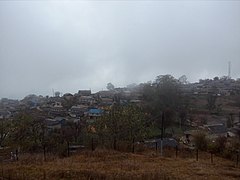 Ghalegaun seen in mist.