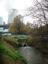 Die heutige Quelle des Gillbaches am Kraftwerk Niederaußem