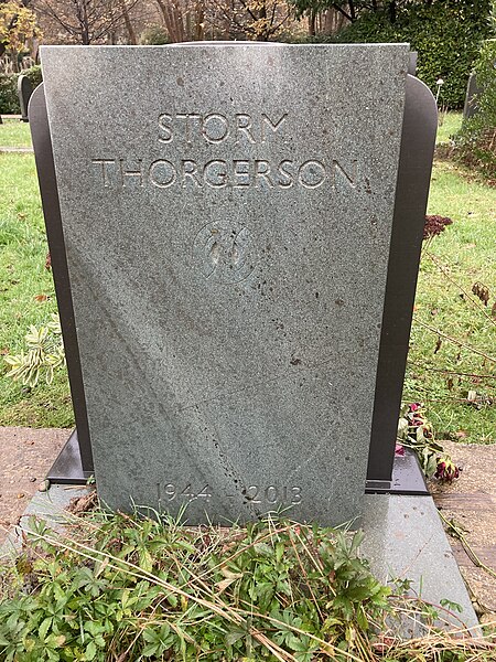 Thorgerson's grave