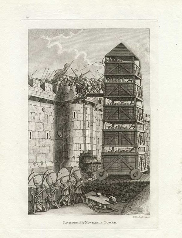 Medieval English siege tower