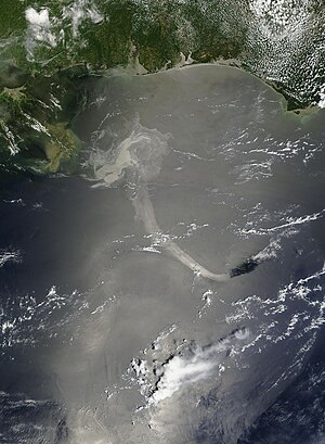 English: Deepwater Horizon oil spill imagined ...