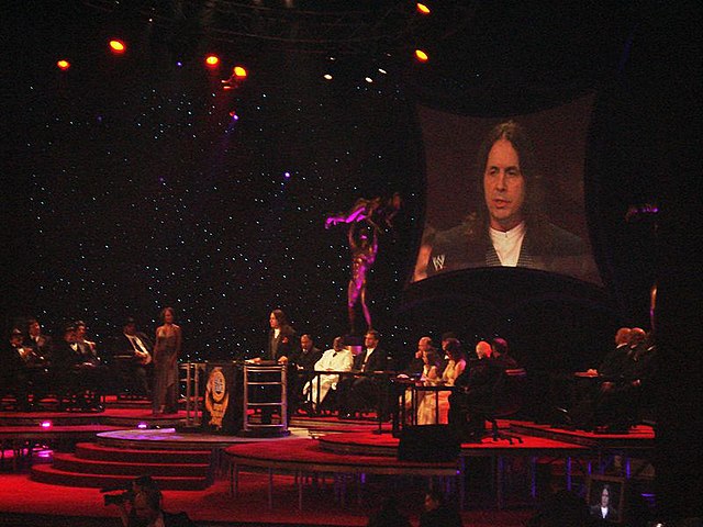 The induction of Bret Hart into the WWE Hall of Fame in 2006