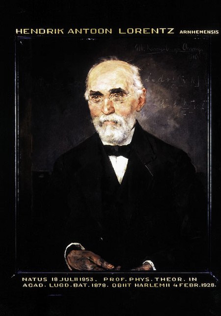 Painting of Hendrik Lorentz by Menso Kamerlingh Onnes, 1916