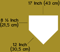 Home Plate eines Baseballfeldes