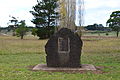 English: Monument marking the World War I memorial plantation at Hotspur, Victoria