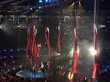 Jackman performing at the BRIT Awards 2019