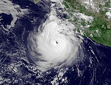 Hurricane Dora at peak intensity. Hurricane Dora July 21.jpg