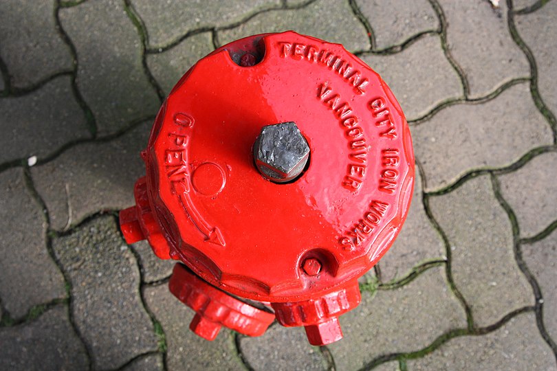 Fire hydrant 5 sided top nut