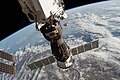 Sojuz MS-12 pripojený k spojovaciemu uzlu modulu Rassvet na ISS letí nad Indiou, Nepálom a Čínou, 27. marec 2019
