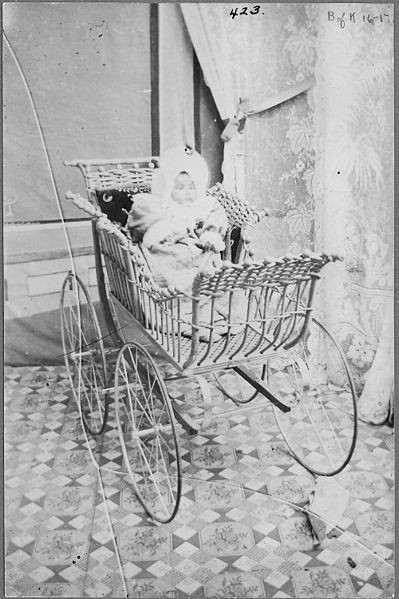 File:Indian baby in wicker carriage - NARA - 297476.jpg