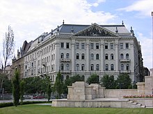 Seat of CIB Bank, the former Inter-Europe bank at Budapest Liberty Square. Intereuropabank Budapest 2005 098.jpg