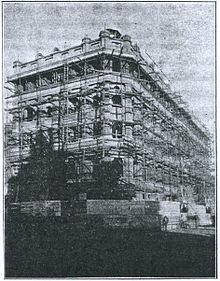 Victory House in 1897 while still under construction JHFMARS Victory house, from the queen's records reign 187 p2+015.jpg