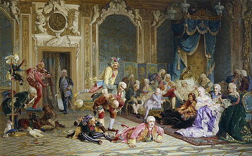 Jesters of empress Anna Ioanovna by V.Jacobi (1872)