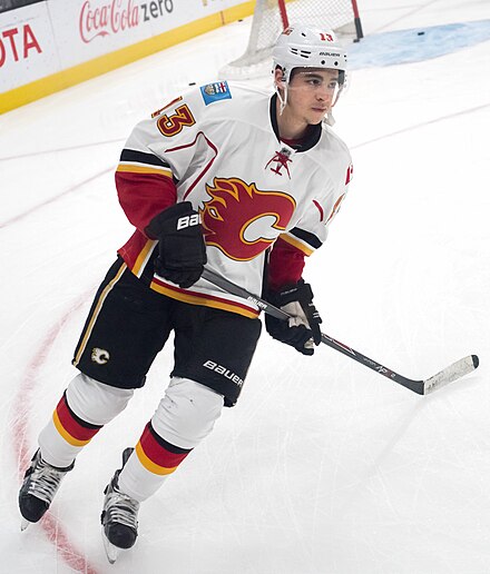 Johnny Gaudreau with the Calgary Flames in 2016