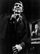 1960s television's Dark Shadows, with Jonathan Frid's Barnabas Collins vampire character. Jonathan Frid Barnabas Collins Dark Shadows 1968.JPG
