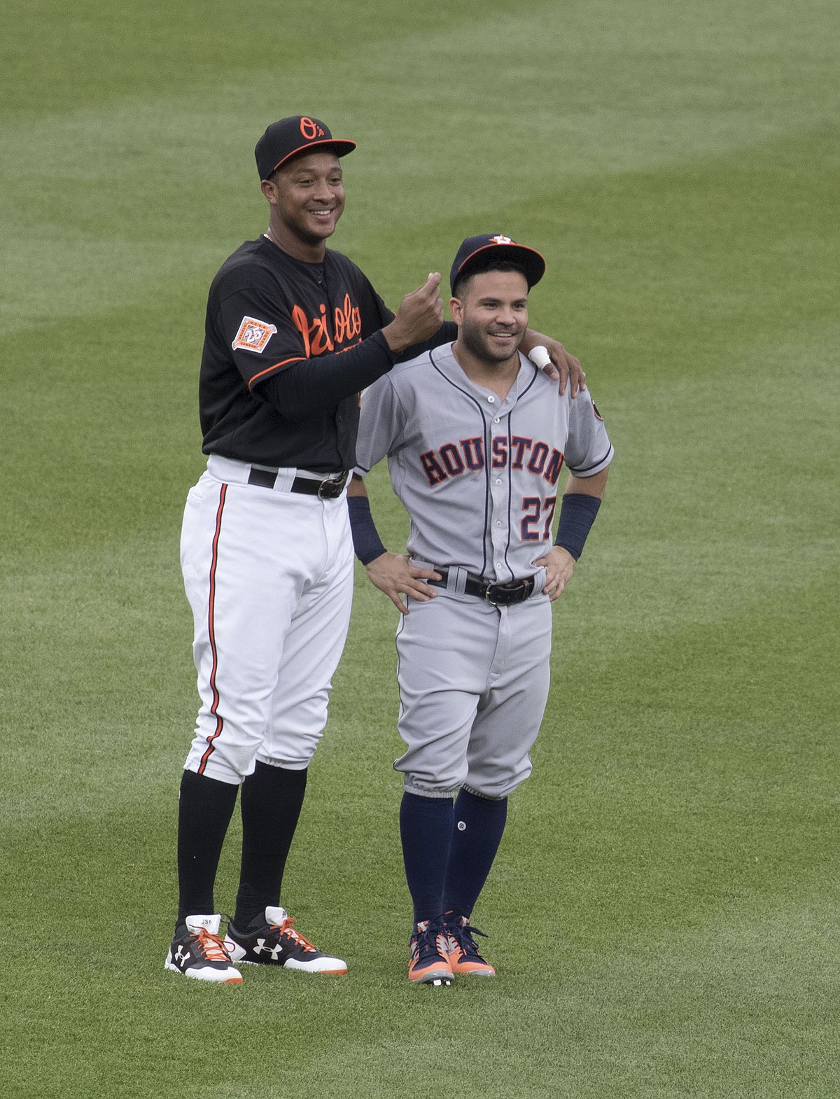 File:Jonathan Schoop and José Altuve in 2017.jpg - Wikimedia Commons