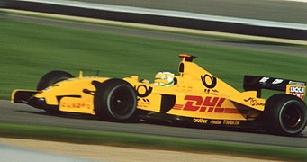 In 2002 sponsorde DHL Team Jordan tijdens de Formule 1 Grand Prix