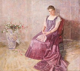 Portrait of Frau von Birkenreuth, 'Das Lila Staatskleid'