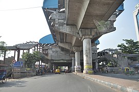 Karunamoyee metro station, 2017