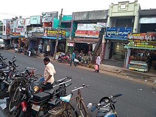 Kasibugga Town in Andhra Pradesh, India