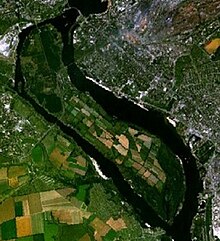 Khortytsia Island from space.jpg