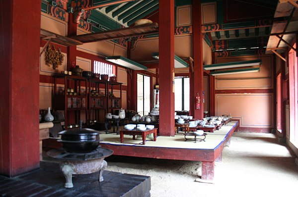 The film set of the royal kitchen, as part of the Dae Jang Geum Theme Park