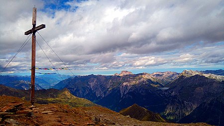 Krachelspitze mit Lechquellengebirge