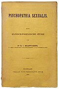 Psychopathia sexualis (Сексуальна психопатія), 1886