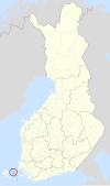 Kumlinge Finlandiako mapan