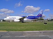 A320 en el Aeroparque Jorge Newbery. LV-BHU