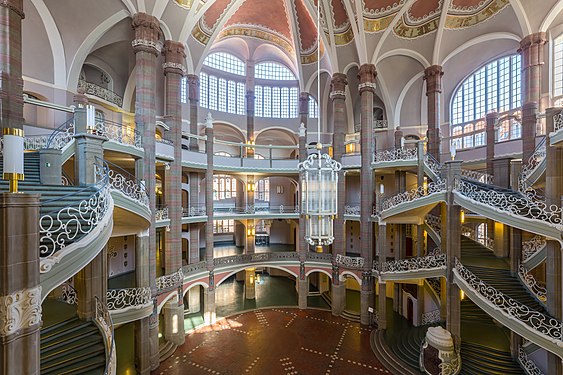 The entrance hall of the Regional court in Berlin, Germany Photograph: Ansgar Koreng Licensing: CC BY 3.0 (DE)