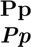 P